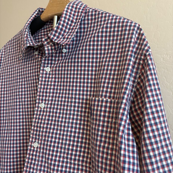 Ralph Lauren Classic Fit Men's XXL Button Down Shirt Gingham Check Red Blue Pony - Picture 2 of 9